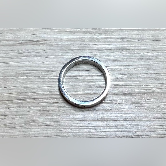 Designer Signed Cartier 18KWhite Gold Love Ring, Size 8 - Picture 2 of 9